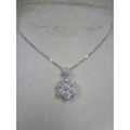 K18WGダイヤモンド１．０１ｃｔブラ付ネックレス
