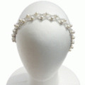 LELET ny◆パールラインストンヘッドドレス・ヘアバンド◆シルバー
