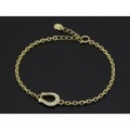 SYMPATHY OF SOUL（シンパシーオブソウル）　Horseshoe Amulet Chain Bracelet - K18Yellow Gold w/Diamond（ホースシューアミュレットチェーンブレスレット - K18イエローゴールド w/ダイヤモンド）