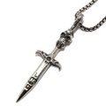 LONE ONES(ロンワンズ)Serpentine Dagger w/BOX Chain 18inch ダガーペンダント　ボックスチェーン　18inch