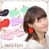 Love カラー ハート イヤリング パリスキッズ本店 原宿 pariskid’s 公式 通販 安い ymgir colpo