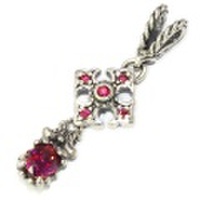 ROYAL ORDER(ロイヤルオーダー) FDL CROSS W/SWAROVSKI (Dark Pink) エフディエルクロス　スワロフスキー 【トップのみ】 SP545-2