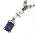 ROYAL ORDER(ロイヤルオーダー)　アントワネットペンダントw/CZ(パープル)　トップのみ　SP246-Purple