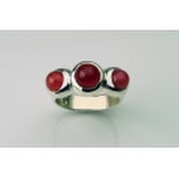 Rhodochrosite Silver Ring