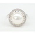 SS 淡水パール & CZ デザイン リング Part25