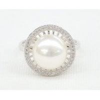 SS 淡水パール & CZ デザイン リング Part25