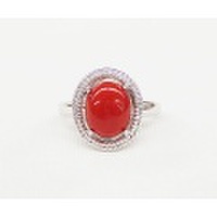 SS　地中海珊瑚　デザインリングpart5