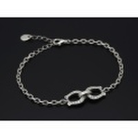 SYMPATHY OF SOUL（シンパシーオブソウル）　Horseshoe Chain Bracelet - Silver w/CZ（ホースシューチェーンブレスレット シルバー w/キュービックジルコニア）
