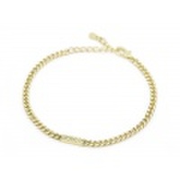 SYMPATHY OF SOUL（シンパシーオブソウル）　Small ID Chain Bracelet - K18Yellow Gold w/Diamond（スモールアイディーチェーンブレスレット - K18イエローゴールド w/ダイヤモンド）