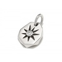 SYMPATHY OF SOUL（シンパシーオブソウル）　Sun Plate Pendant - Silver w/CZ（サンプレートペンダント - シルバー w/CZ）