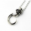 VASSER(バッサー) Crescent Hook Pendant Silver w/Ball Chain(クレッセントフックペンダント)