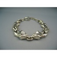 WOLFMAN B.R.S(ウルフマンBRS)　ウォーウルフWヘッドブレスレット　WO-BR-63