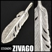 ZIVAGO/ジヴァゴ ネックレス ペンダント トップ FEATHER フェザー 羽 シルバー 925 ZW-084 アメカジ バイカー