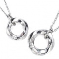 [＊受注生産]　ラブメッセージラインペアネックレス｜Men’s & Lady’s（セット）　95-2248-2249