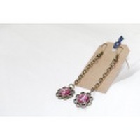 [ピアス]お花のシェルピアス[アンティークゴールド]