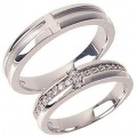 [刻印無料]　クロスラインペアリング｜Men’s & Lady’s（セット）　95-2019-2018