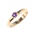 baby’s ring - K18YG 一連一石 - 2月 アメシスト
