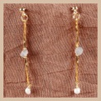 love la drive【クロリサオリジナル 天然石ピアス】