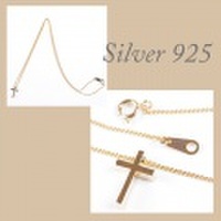 simple cross【Silver925　ネックレス】