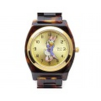 【Disney】べっ甲柄 デイジー ウォッチ Daisy 腕時計