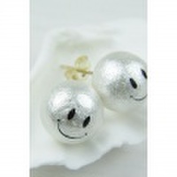 【PalmSeason】ハンドメイド* 14kgfスマイルコットンパール【10mm】*ポストピアス