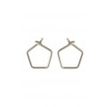 【チビ・ジュエルズ】ヘキサゴンスタッズピアス　Hexagon Stud Earrings /SV925　メール便可