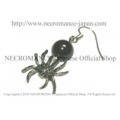 【ネクロマンス NECROMANCE】 オニキス スパイダーピアス Onyx Spider Pierce 蜘蛛