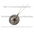 【ネクロマンス NECROMANCE】 シルバーガーネットペンタグラムネックレス Silver Garnet Pentagram Necklace 五芒星 紅榴石 悪魔