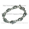 【ネクロマンス NECROMANCE】 シルバースカルブレスレット Silver Skull Bracelet 骸骨