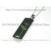 【ネクロマンス NECROMANCE】 ミニローズシリンダーネックレス Mini Rose Cylinder Necklace 薔薇