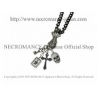 【ネクロマンス NECROMANCE】 ロテリア ブランカ ネックレス Loteria Blanca Necklace 骸骨 スカル 十字架 クロス 鍵