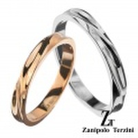 【ペア販売】zanipolo terzini (ザニポロタルツィーニ) ツイスト カット ペアリング ステンレス アクセサリー [ステンレスリング] 送料無料 リング