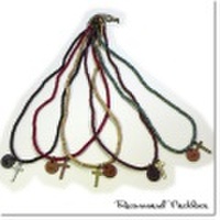 【レッド入荷】【再入荷】【SamuraiELO10月号8月号FINEBOYS11月号雑誌掲載】Cuirs（キュイー)メンズビーズネックレス2Wayクロスチャームビーズネックレス