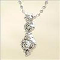 【送料無料】ホワイトゴールドダイヤモンドネックレス