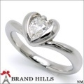 指輪 Pt900 ダイヤモンド0.35ct Kカラー SI2 ペアシェイプ リング ＃12 総重量5.9g 極美品 [115191]