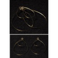 ｂy boe バイボー ラージティアドロップ・ピアス　ゴールド