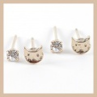 にゃんこピアス【セットピアス】