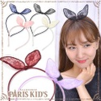 カチューシャ うさ耳 ウサ耳 レース ハロウィン 仮装 イベント コスプレ ヘアアクセサリー ヘアアクセ hrtrd colpo