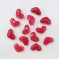 クオーツ（染)ビーズ ハートカット レッド 8×12×4.5mm 1ヶ