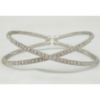 クロス　メッシュ　デザイン　バングル