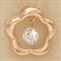 クロスフォーK10PGジルコニアネックレス