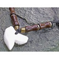 シックなボーンビーズ★イタチザメ（タイガーシャーク）歯チョーカー【TCI-3C-101】