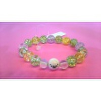 ショボボーン＆グリーン×イエロークラック水晶 ブレスレット