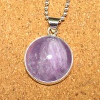 シルバー925 アメジスト ハンドメイドペンダントトップ ST-249