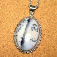 シルバー925 デンドリティックアゲート ハンドメイドペンダントトップ ST-315