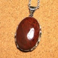 シルバー925 マホガニーオブシディアン ハンドメイドペンダントトップ ST-294