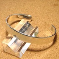 シルバー925 平打ちバングル 3-036