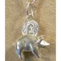 シルバーチャーム（ブタの貯金箱）