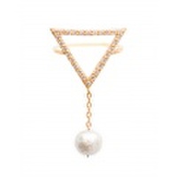 ジルコニアトライアングルリング/ゴールド