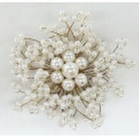 スパークルフラワー デザイン コサージュブローチ